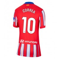 Camiseta Atletico Madrid Angel Correa #10 Primera Equipación Replica 2024-25 para mujer mangas cortas